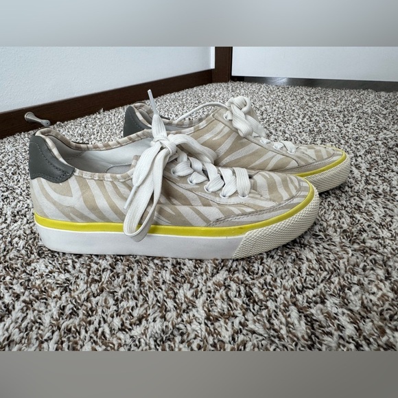 rag & bone Shoes - Rag & Bone Zebra Print Sneakers Women’s EU 38 US 7.5 Canvas Leather Low Top